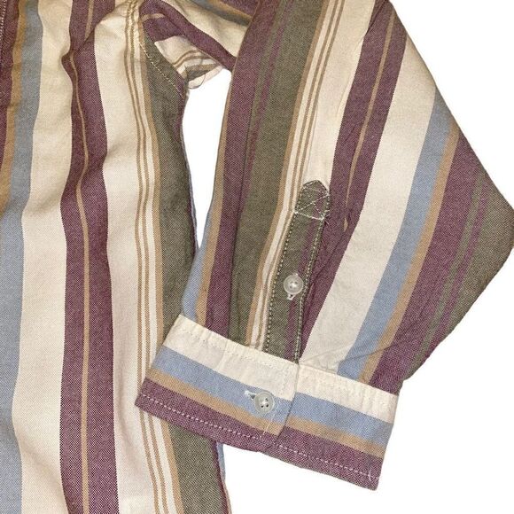 American Eagle Striped Button Down‎ Long Sleeve Shirt Sz XXL NWT - Picture 5 of 14